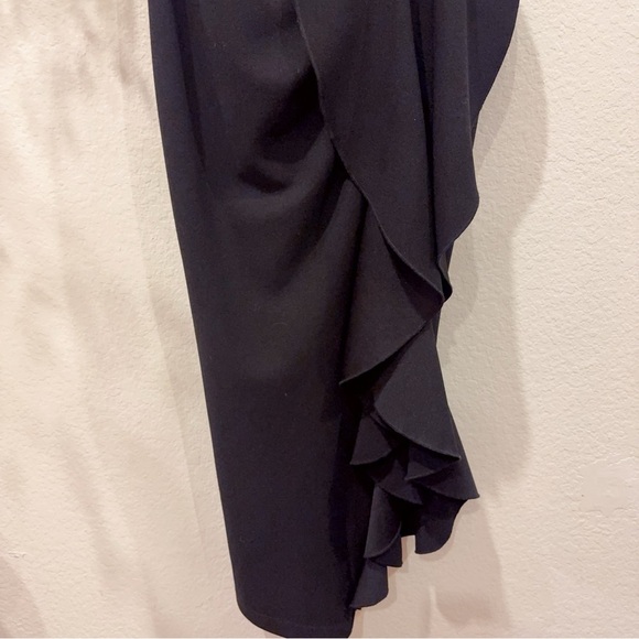 Elliatt Elizabethan Ruffle Midi Dress in Black Size Small NWT - Picture 6 of 11